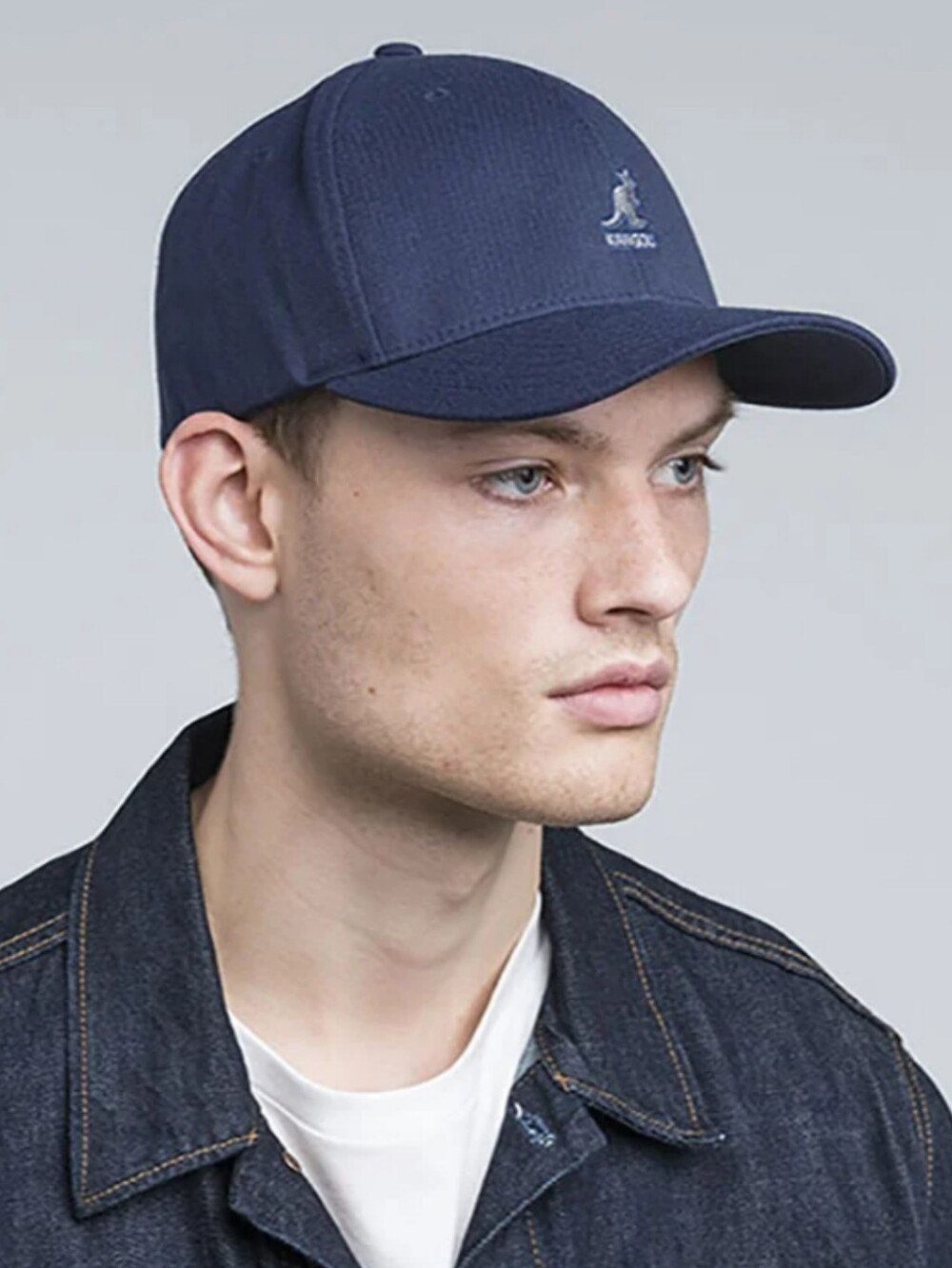 Kangol Navy Wool Baseball Cap, NWOT Classic Embroidered Logo Baseball Cap